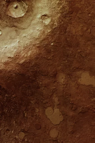 arabia terra, mars express, mars, кратер