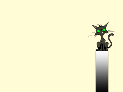 зеленые глаза, Кот, клыки, cat, сидит, полоса, черный