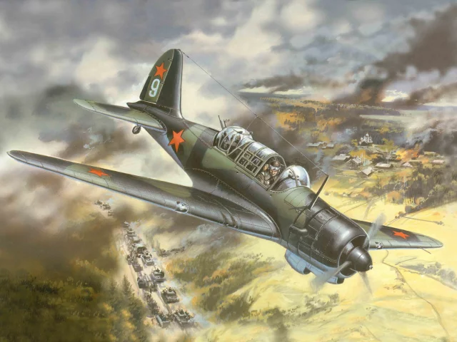 Арт, разведчик, су-2, и, ближний, советский, самолет