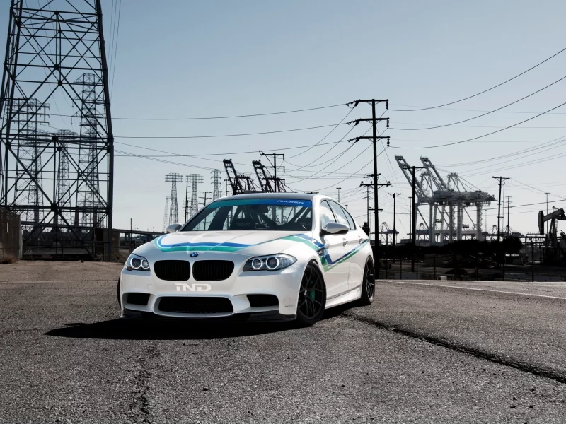 m5, свет, бмв, Bmw, дневной, вид спереди, белый, f10, white