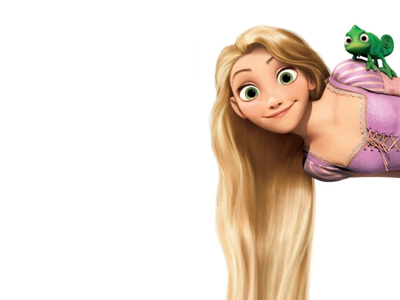 tangled, хамелеон, белый фон, Рапунцель запутанная история