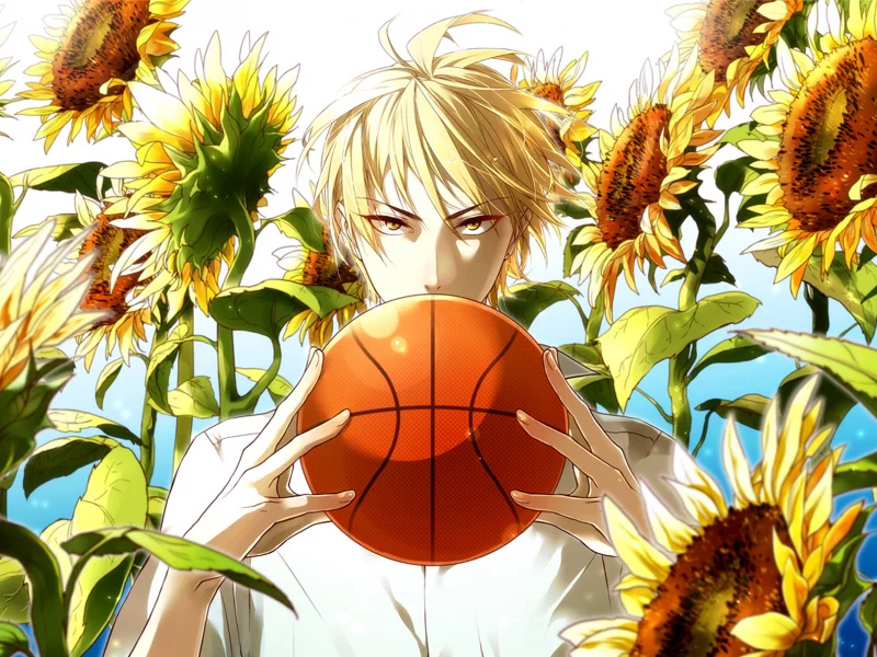 kaijou, парень, Kuroko no basket, баскетбол куроко, ryouta, мяч, kise