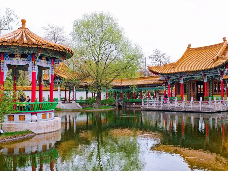 пруд, парк, цюрих, switzerland, Z__rich, chinese garden, швейцария