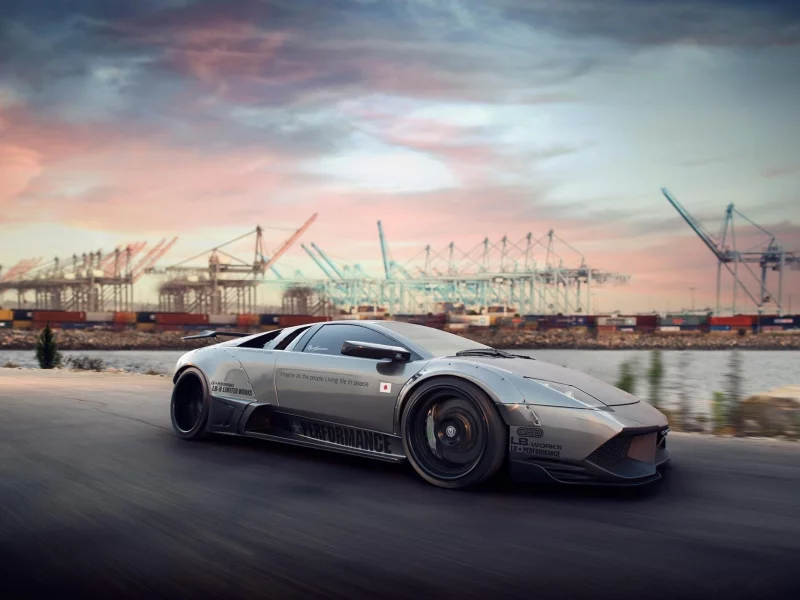 ламборгини, murcielago, серый, мурсиэлаго, Lamborghini, lp670-4 sv, grey
