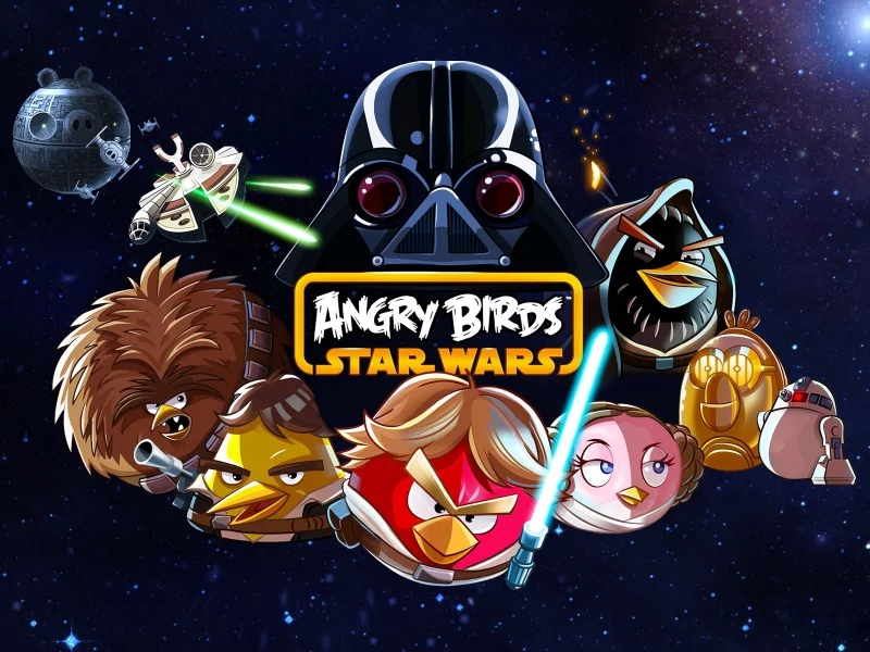 Star wars, дарт вейдер, злые птицы, звездные войны, angry birds