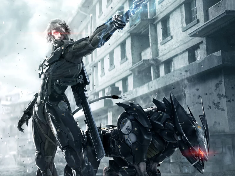 дом, броня, raiden, киборг, metal gear rising revengeance, меч, ниндзя