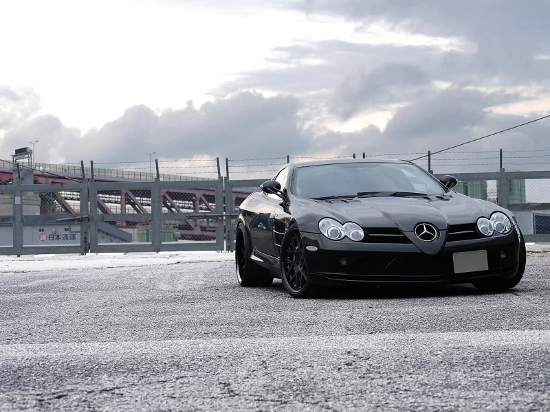макларен, sky, black, clouds, mercedes benz, slr mclaren, мерседес бенц