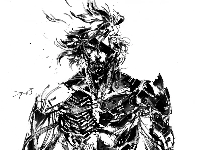 ниндзя, metal gear rising revengeance, броня, raiden, konami, киборг