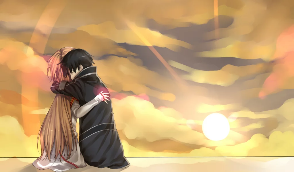 аниме, девушка, yuuki asuna, nashoki, sword art online, kirito