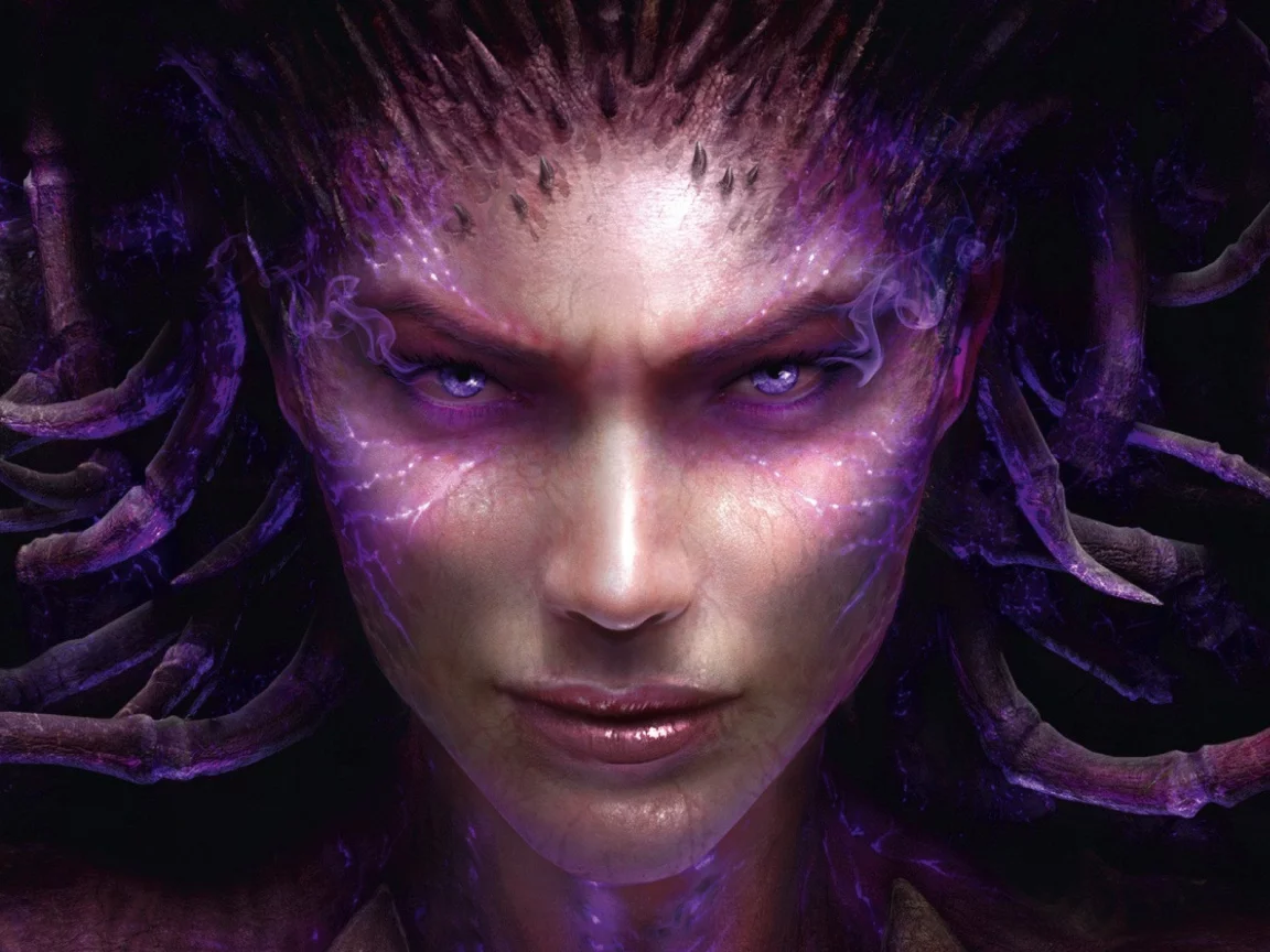 взгляд, starcraft, лицо, sarah kerrigan