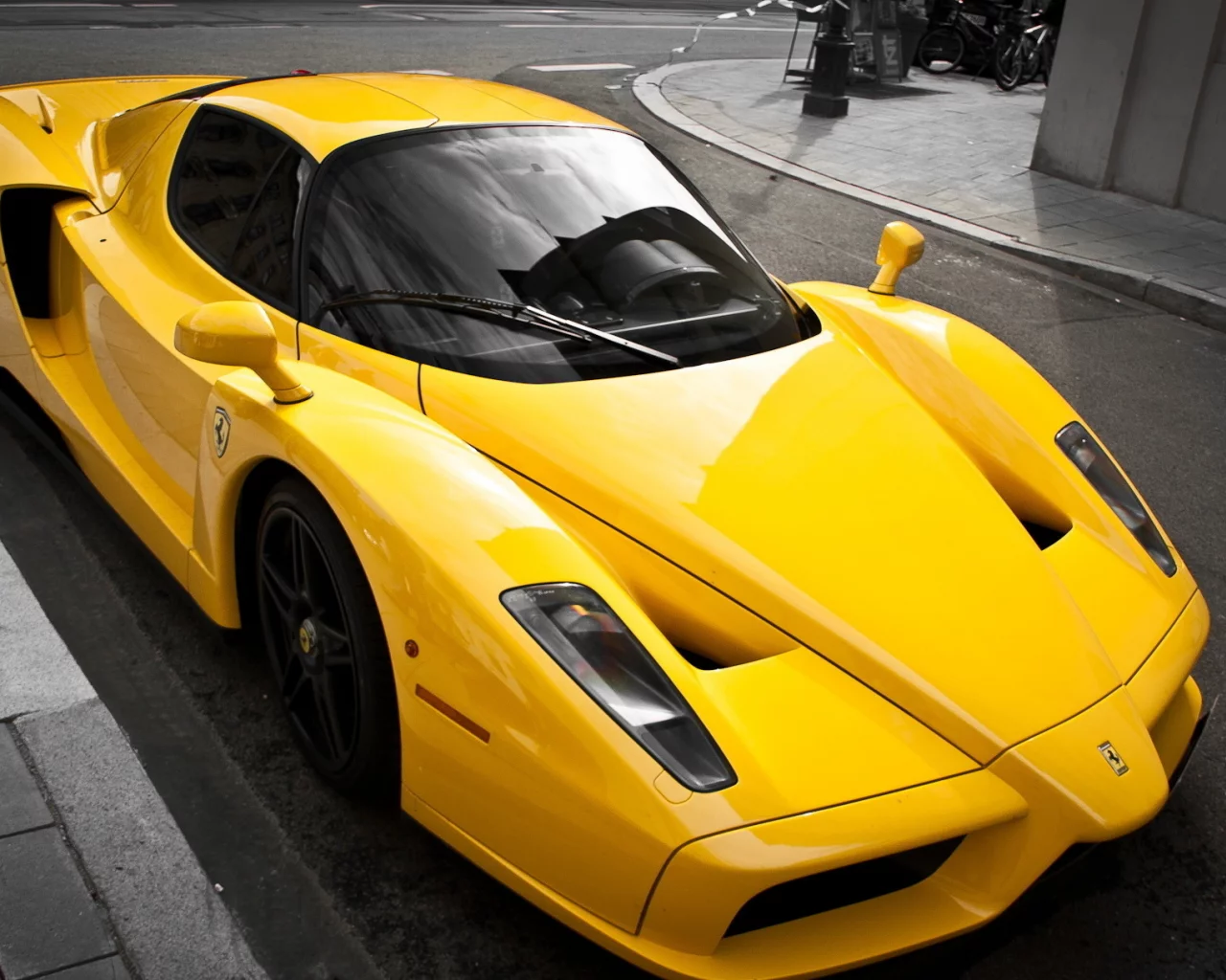 желтый, тюнинг, ferrari, enzo, суперкар, yellow, luxury, феррари