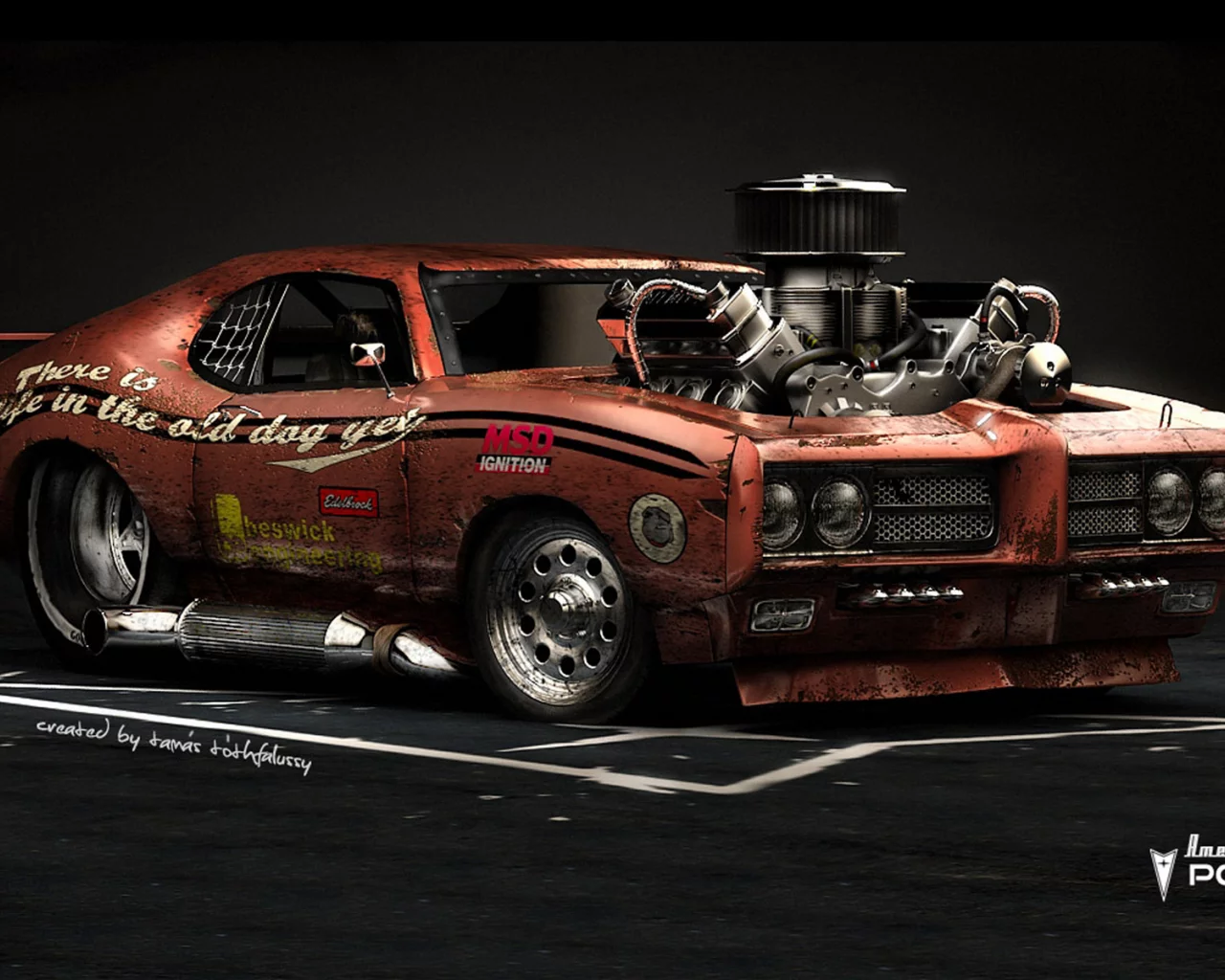 car, pontiac gto, american muscle, hot rod
