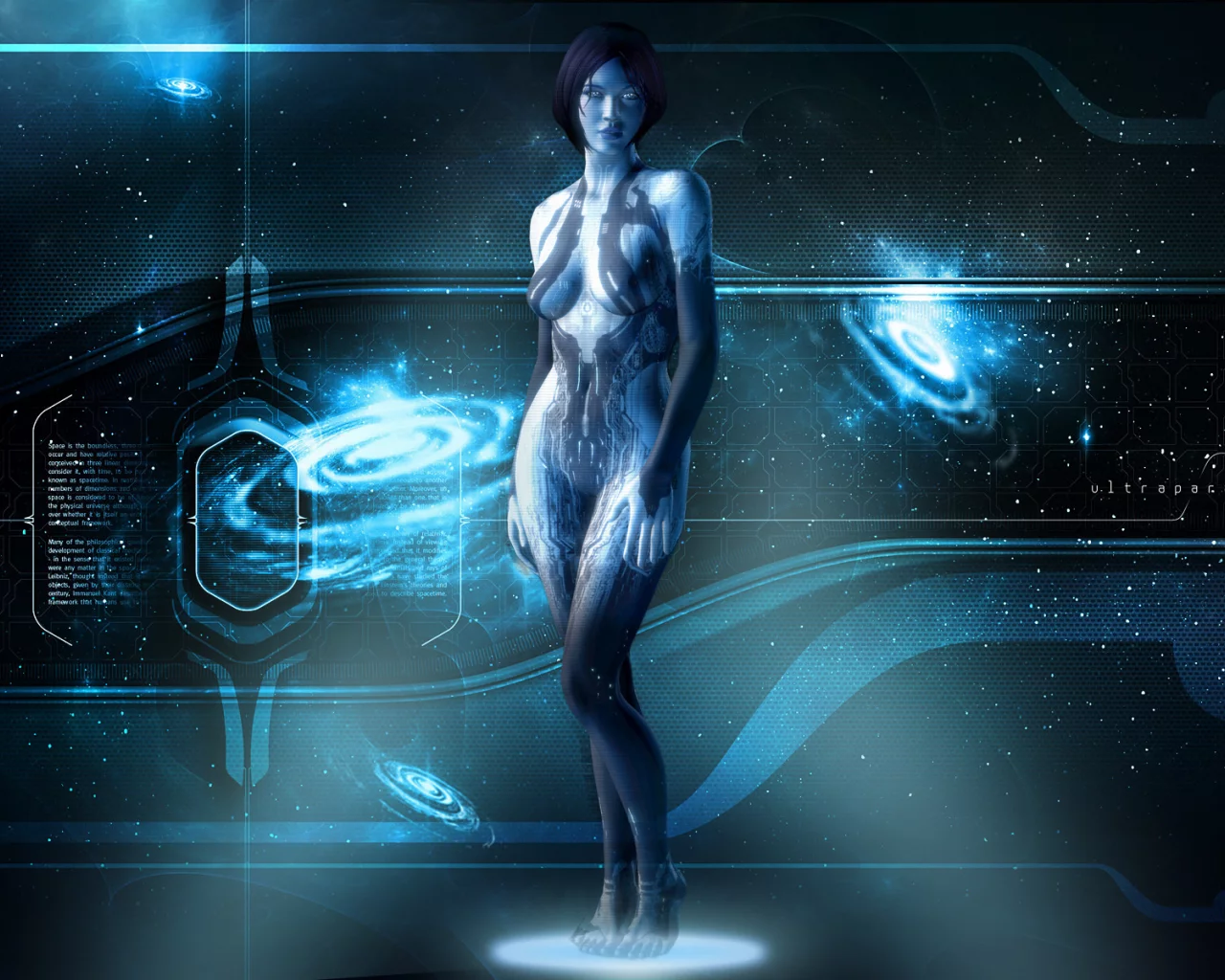 xbox 360, cortana, halo 4, голограмма