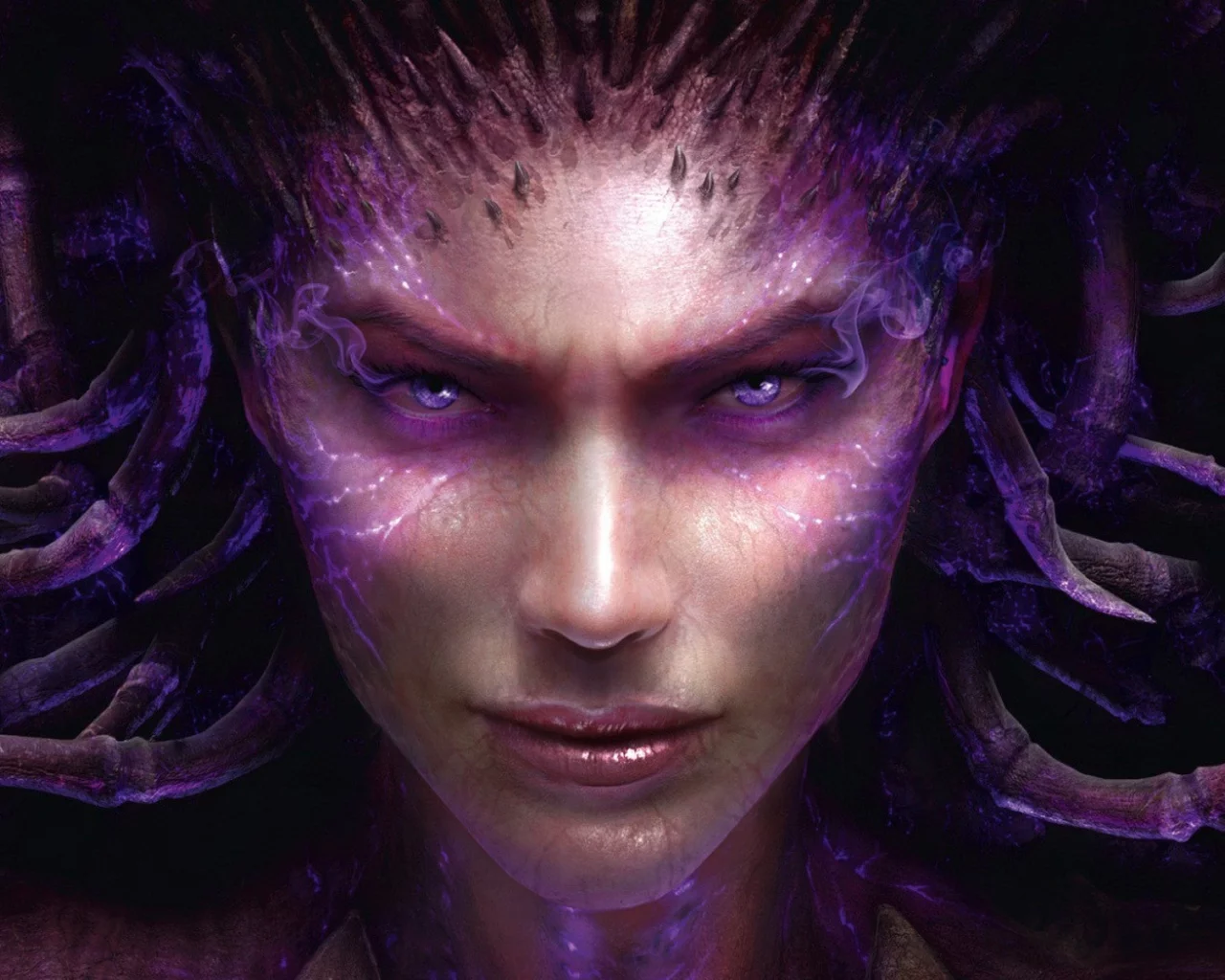 взгляд, starcraft, лицо, sarah kerrigan