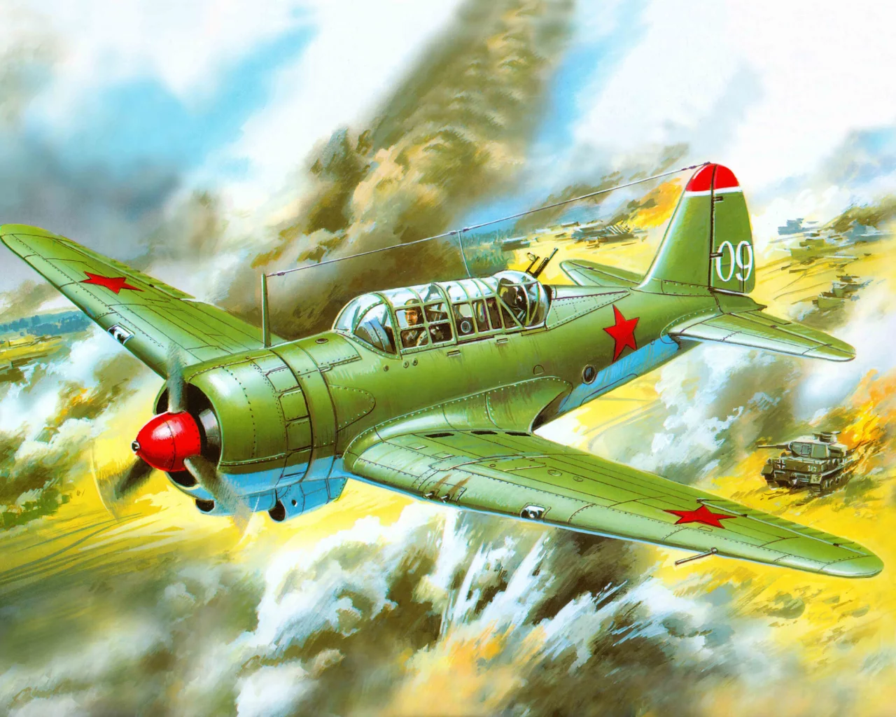 су-2, самолет, ближний, разведчик, и, советский, арт