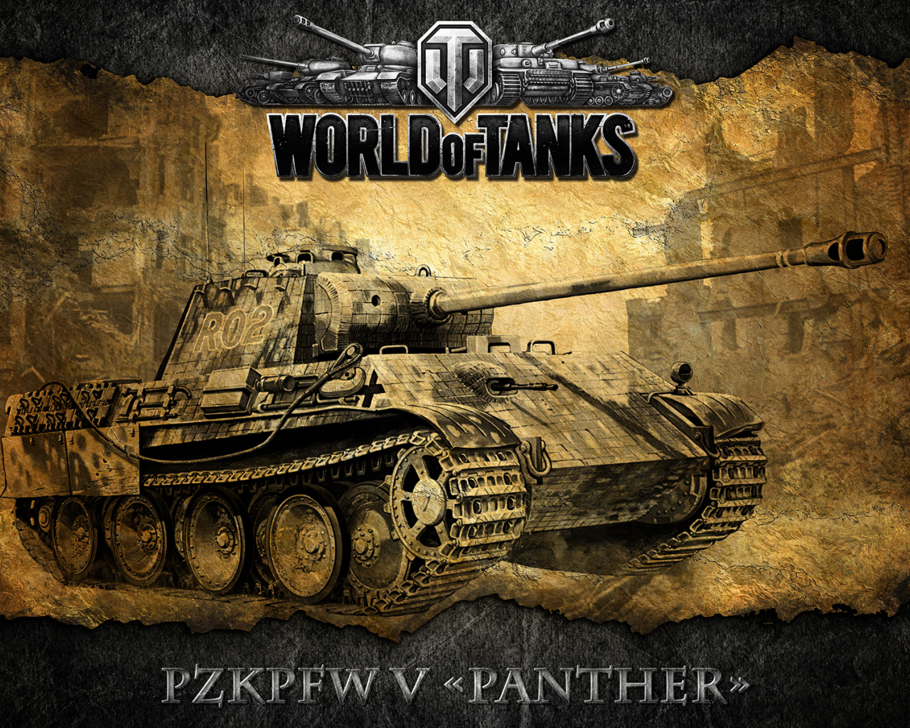 Картинка на рабочий стол wot, pzkpfw v panther, немецкий, танк, world of  tanks, мир танков 1280 x 1024