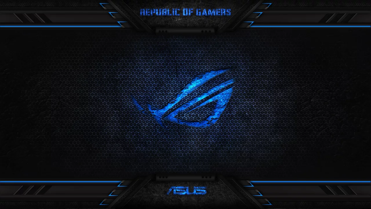 asus, blue, gamers, republic, of, rog