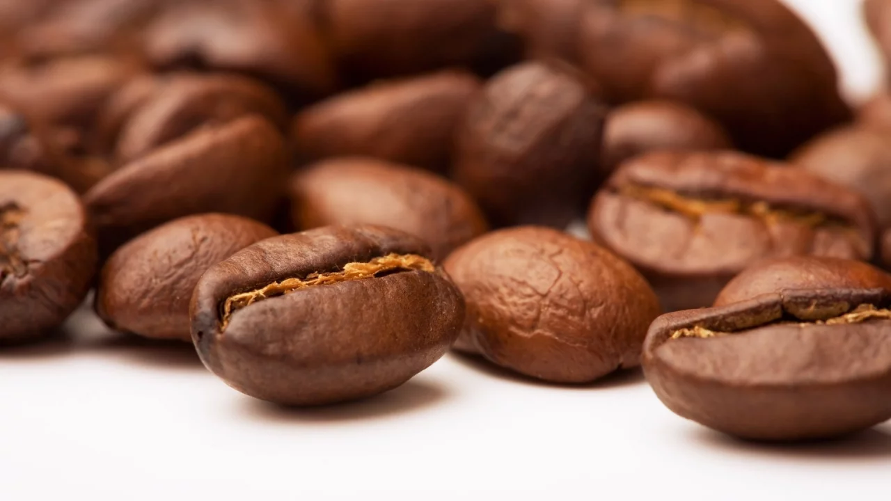 макро, coffee, зёрна, кофе, beans