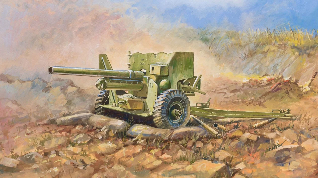 пушка, арт, британская, mk-ii, 6 фунтовая, противотанковая