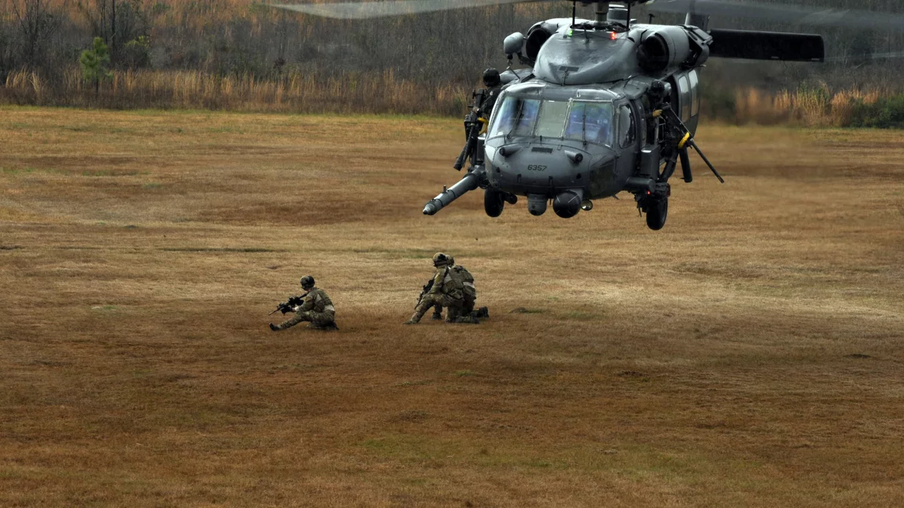  высадка десанта, hh-60g, pave hawk, ввс сша, вертолет