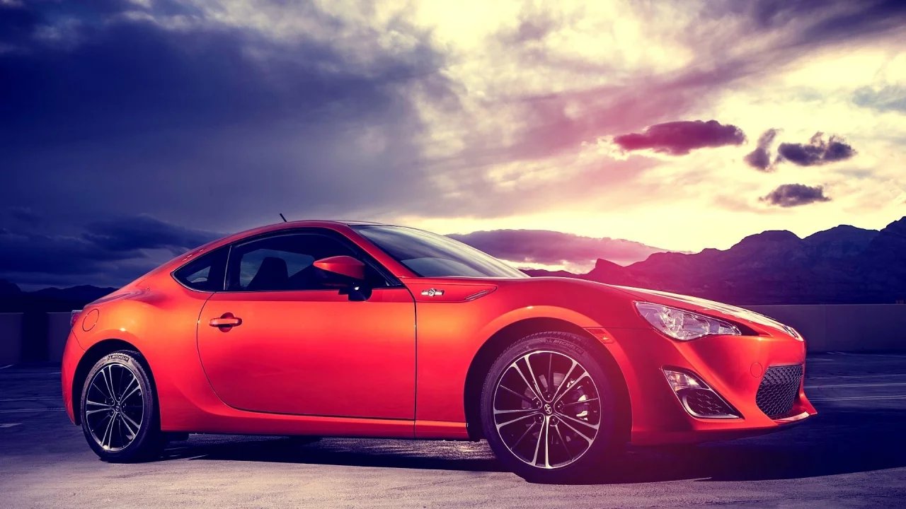 красный, спорткар, subaru brz, субару, car
