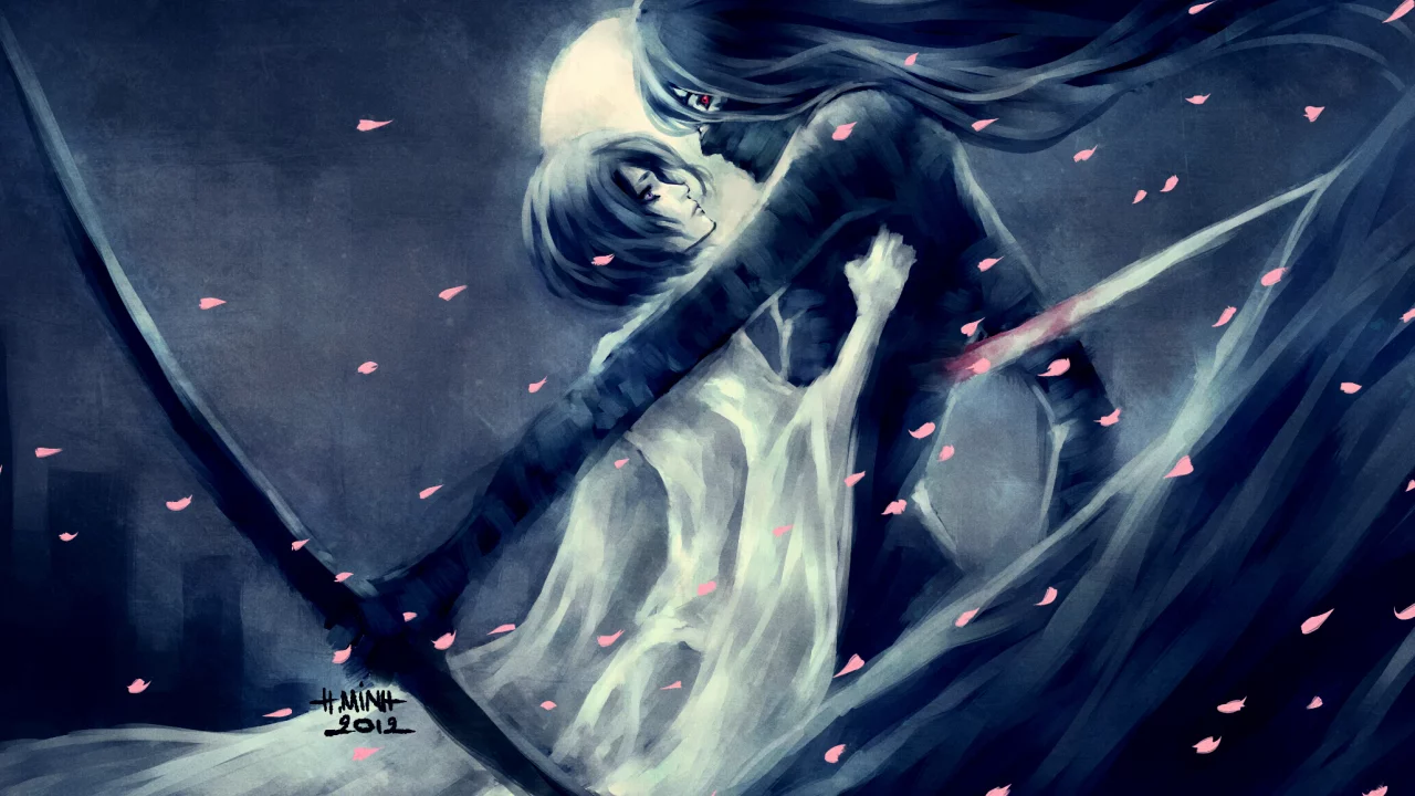 девушка, kurosaki ichigo, bleach, арт, nanfe, парень, kuchiki rukia