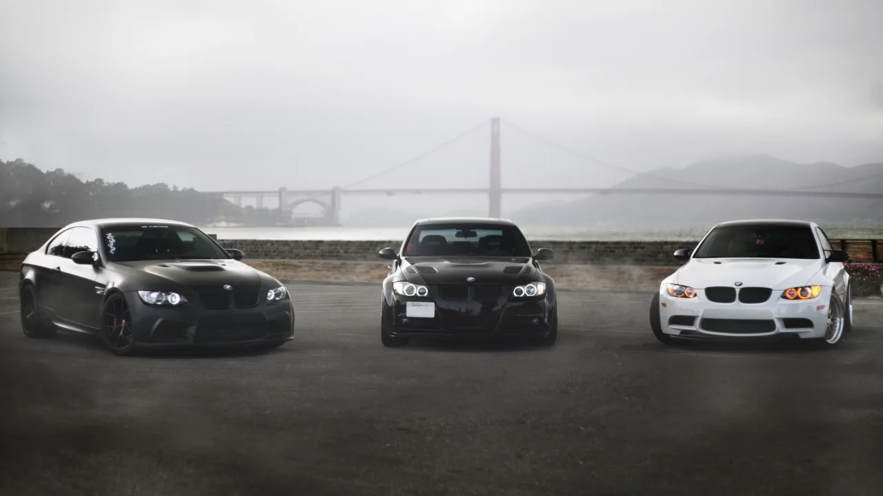 бмв, bridge, black, golden gate, e90, bmw, white, e92, 330i, купе, matte black, m3