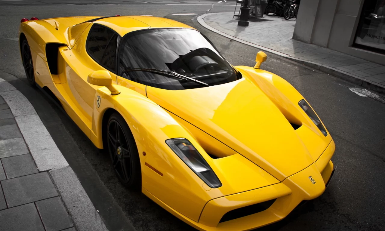 желтый, тюнинг, ferrari, enzo, суперкар, yellow, luxury, феррари
