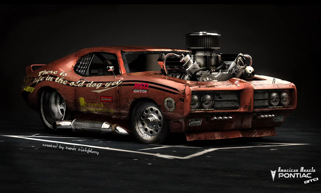 car, pontiac gto, american muscle, hot rod