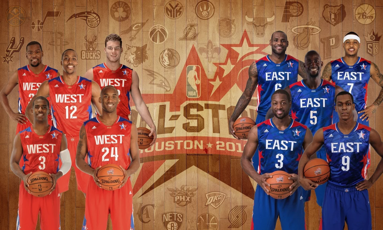 баскетбол, all stars, east, nba, kobe bryant, west, kevin durant, chris paul