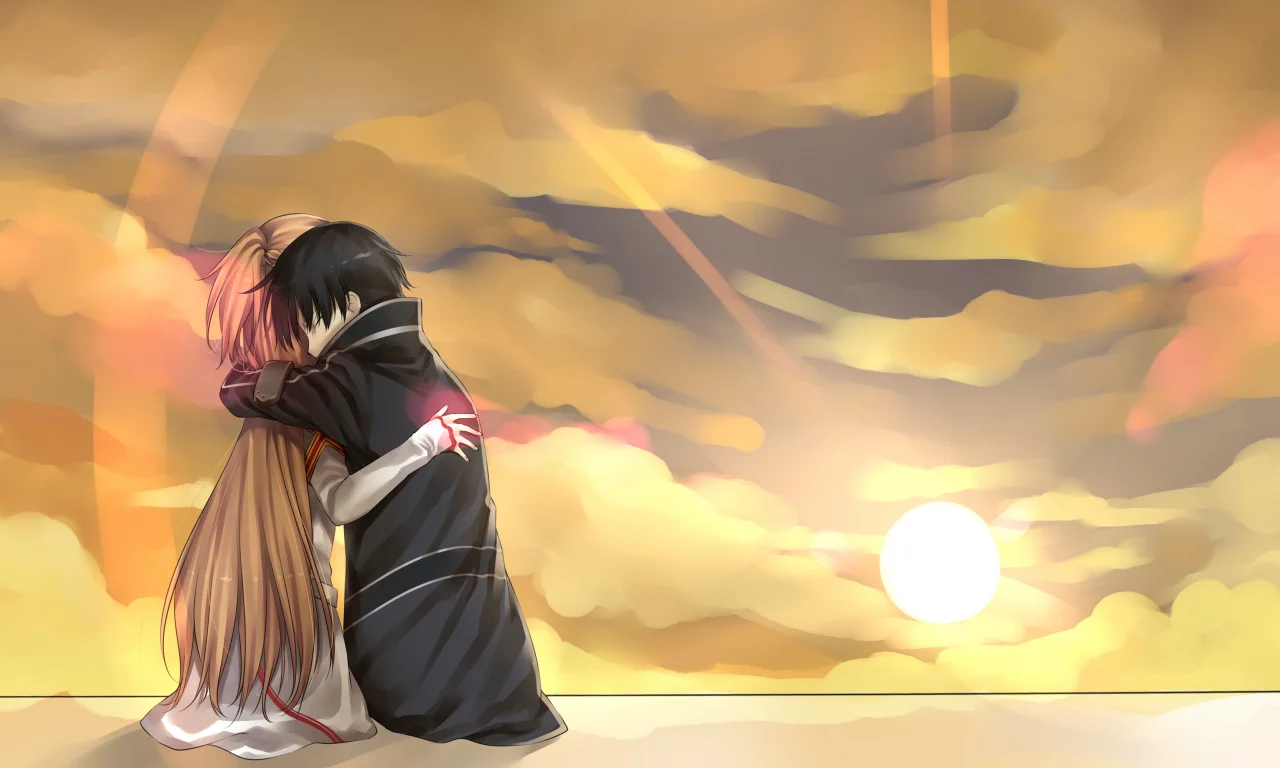 аниме, девушка, yuuki asuna, nashoki, sword art online, kirito