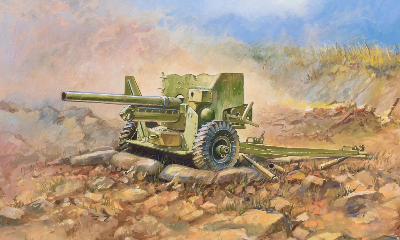 пушка, арт, британская, mk-ii, 6 фунтовая, противотанковая