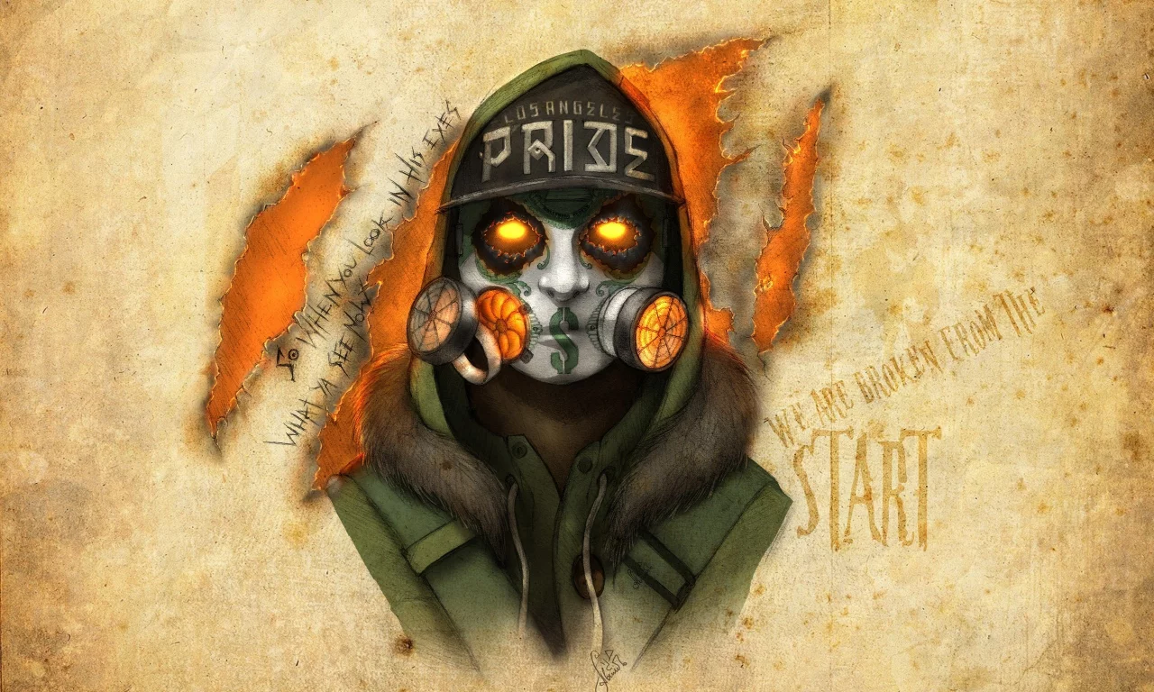 artwork, notes from the underground, hollywood undead, j-dog