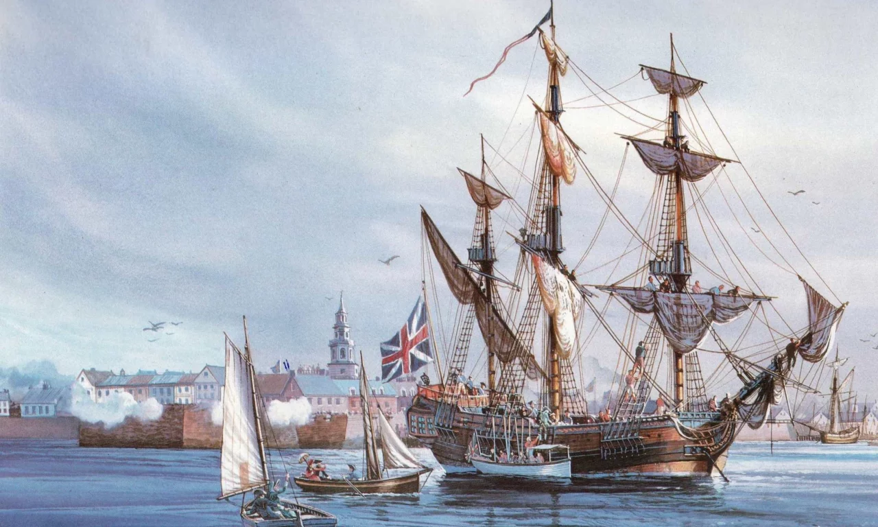 порт, морской, трёхмачтовый, акватория