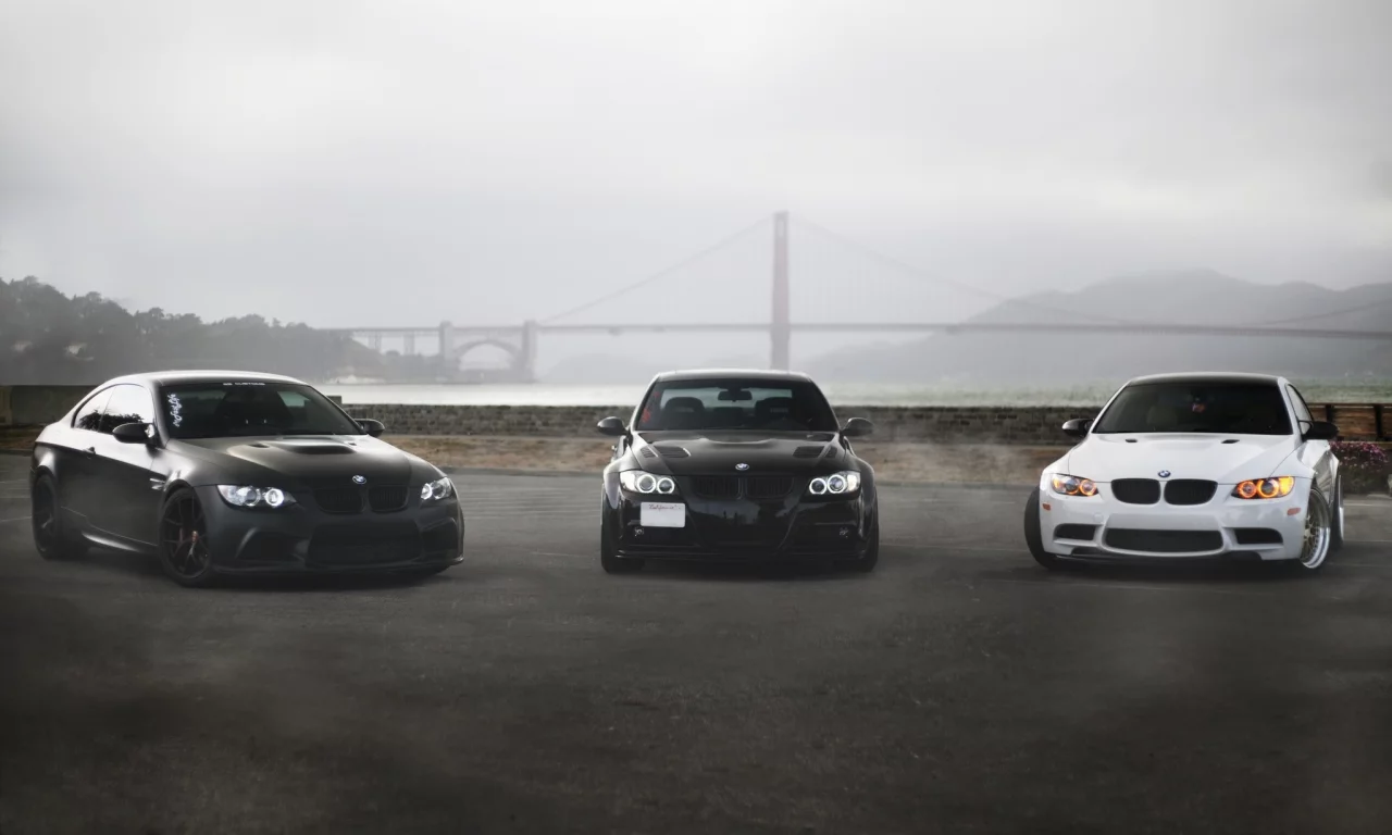 бмв, bridge, black, golden gate, e90, bmw, white, e92, 330i, купе, matte black, m3
