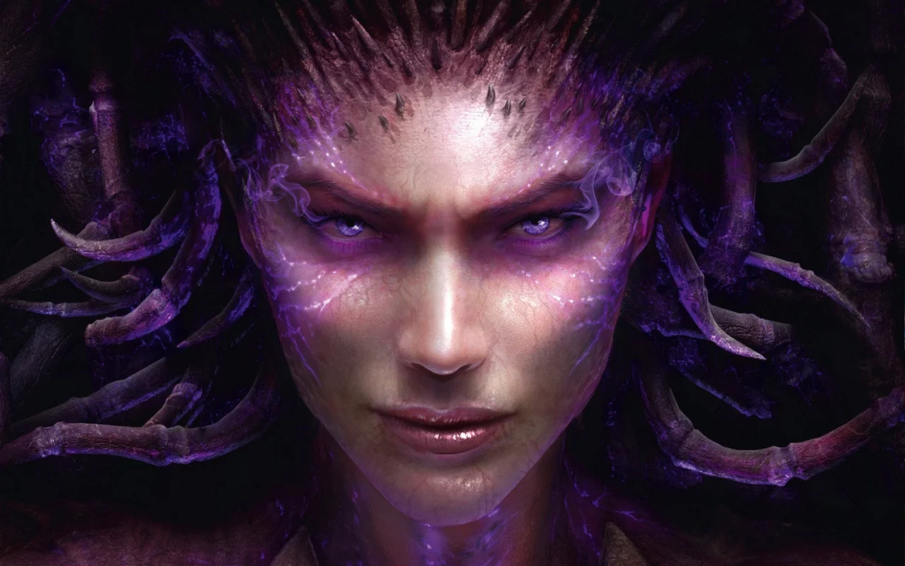 взгляд, starcraft, лицо, sarah kerrigan