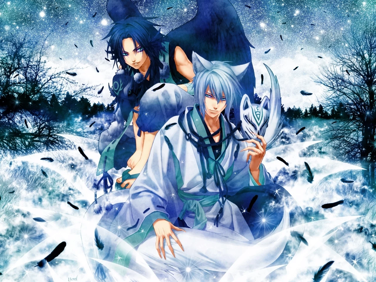 алые осколки, игра, снег, hisui no shizuku hiiro no kakera 2, зима, ps2