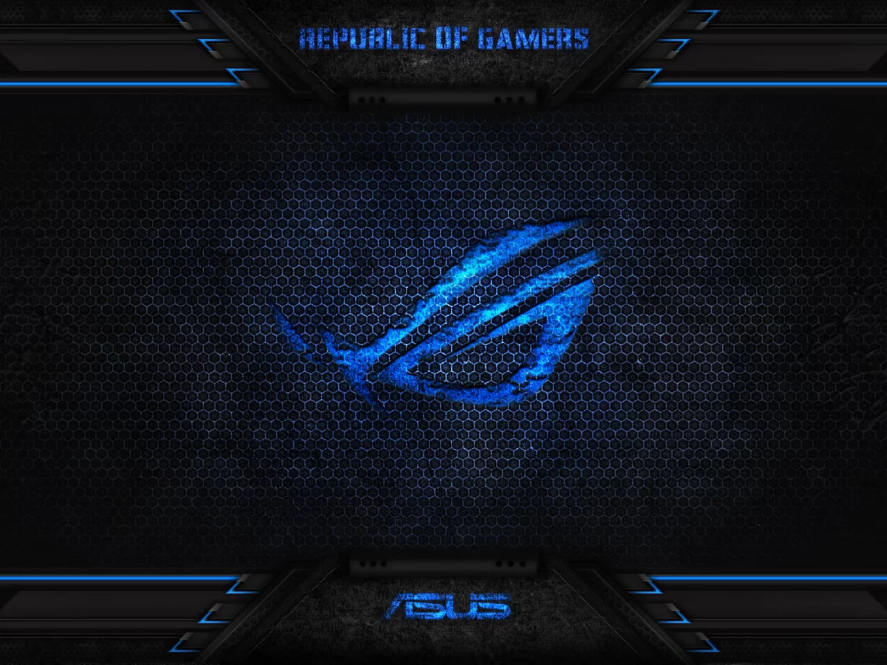 asus, blue, gamers, republic, of, rog