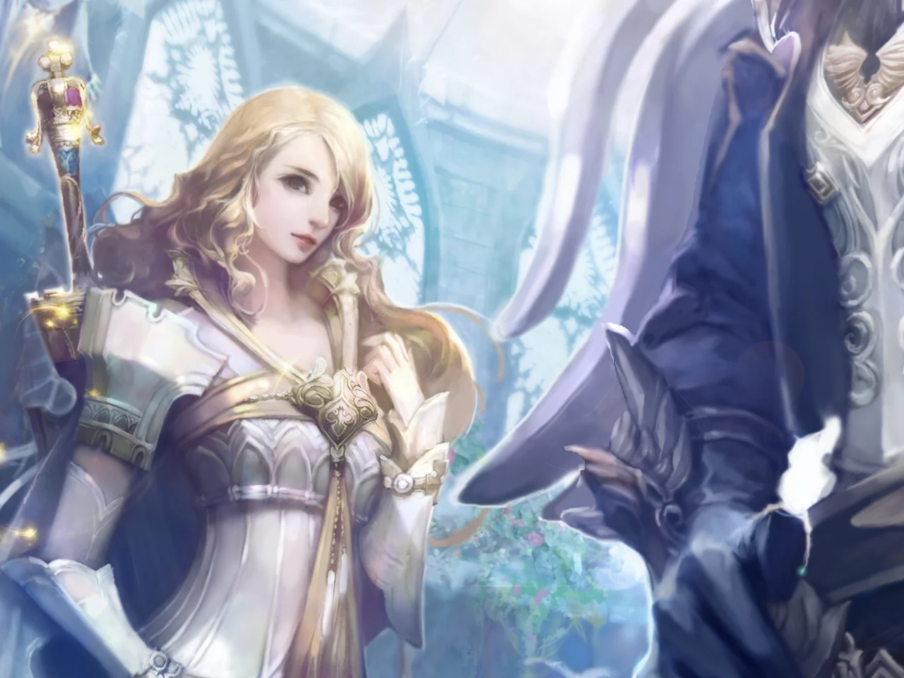 magic, эльф, game wallpapers, elf, aion the tower of eternity, girl, элийцы, fire