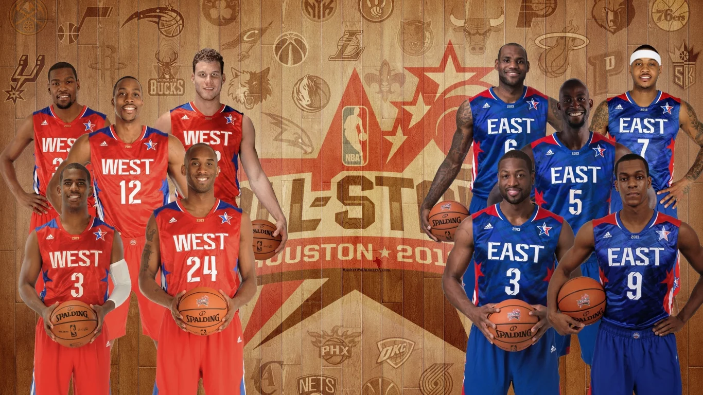 баскетбол, all stars, east, nba, kobe bryant, west, kevin durant, chris paul