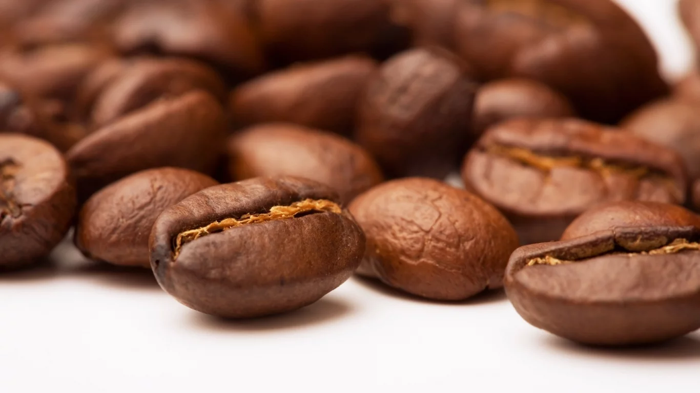 макро, coffee, зёрна, кофе, beans