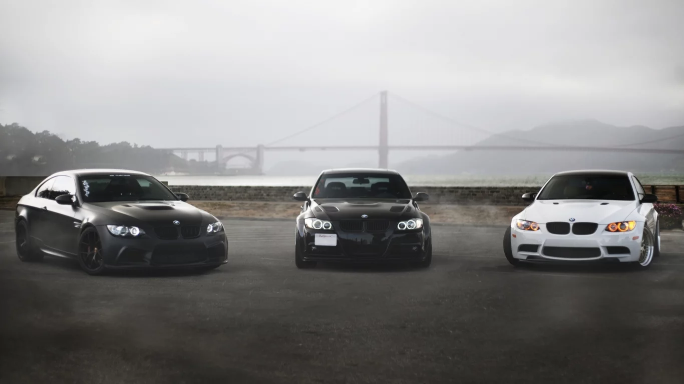 бмв, bridge, black, golden gate, e90, bmw, white, e92, 330i, купе, matte black, m3