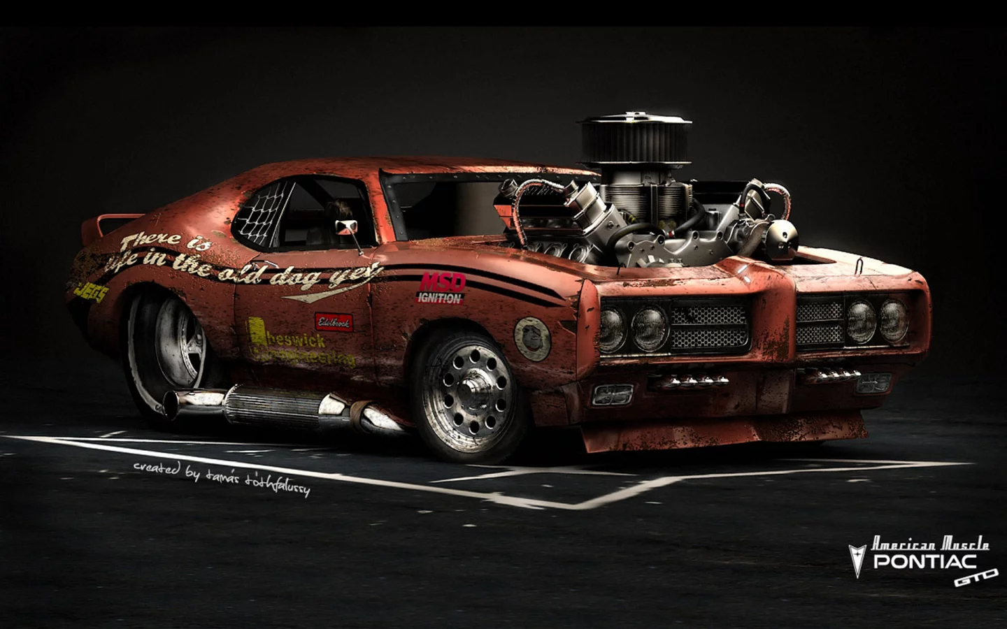 car, pontiac gto, american muscle, hot rod