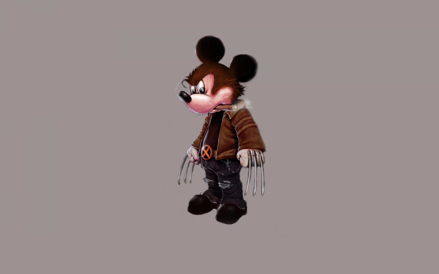 wolverine, mickey mouse, росомаха, дисней, микки маус, люди икс