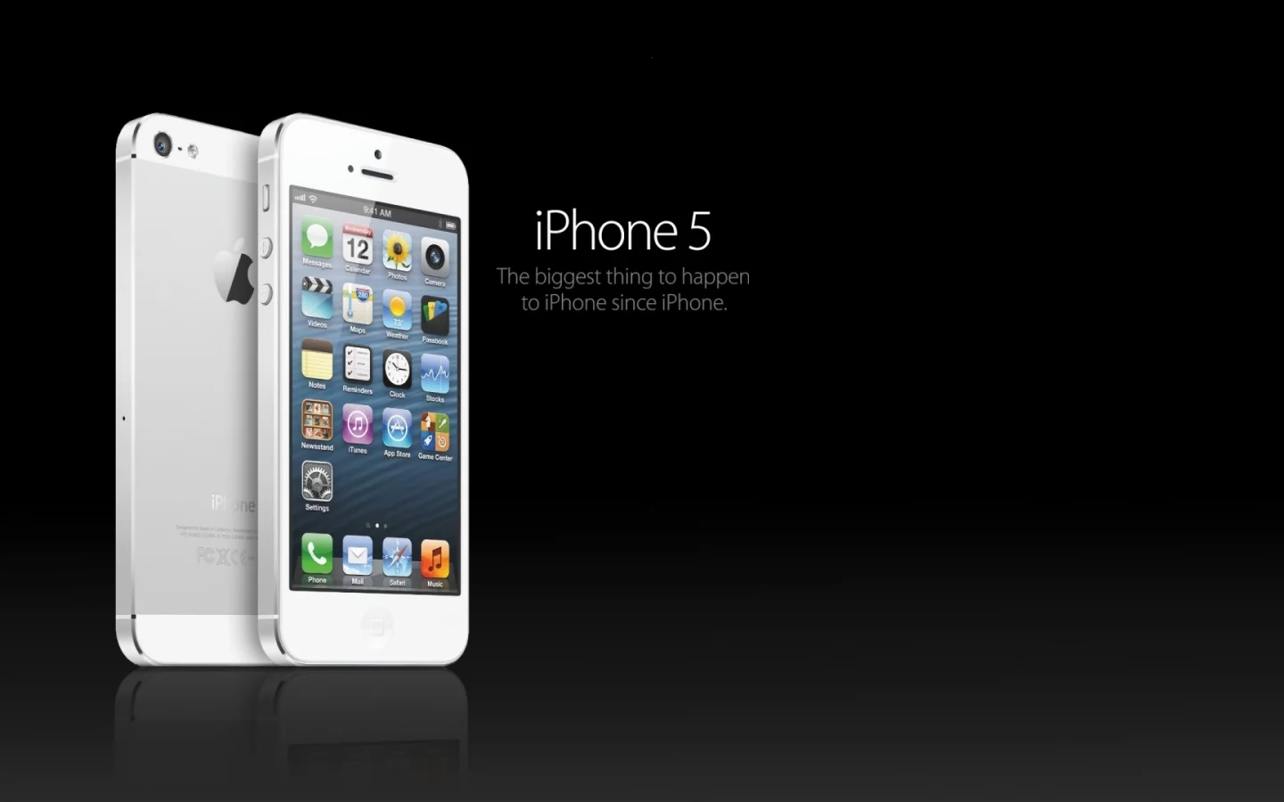 отражение, iphone 5, белый, фон