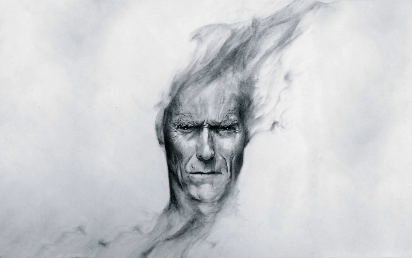 art, голова, clint eastwood, вгляд, клинт иствуд