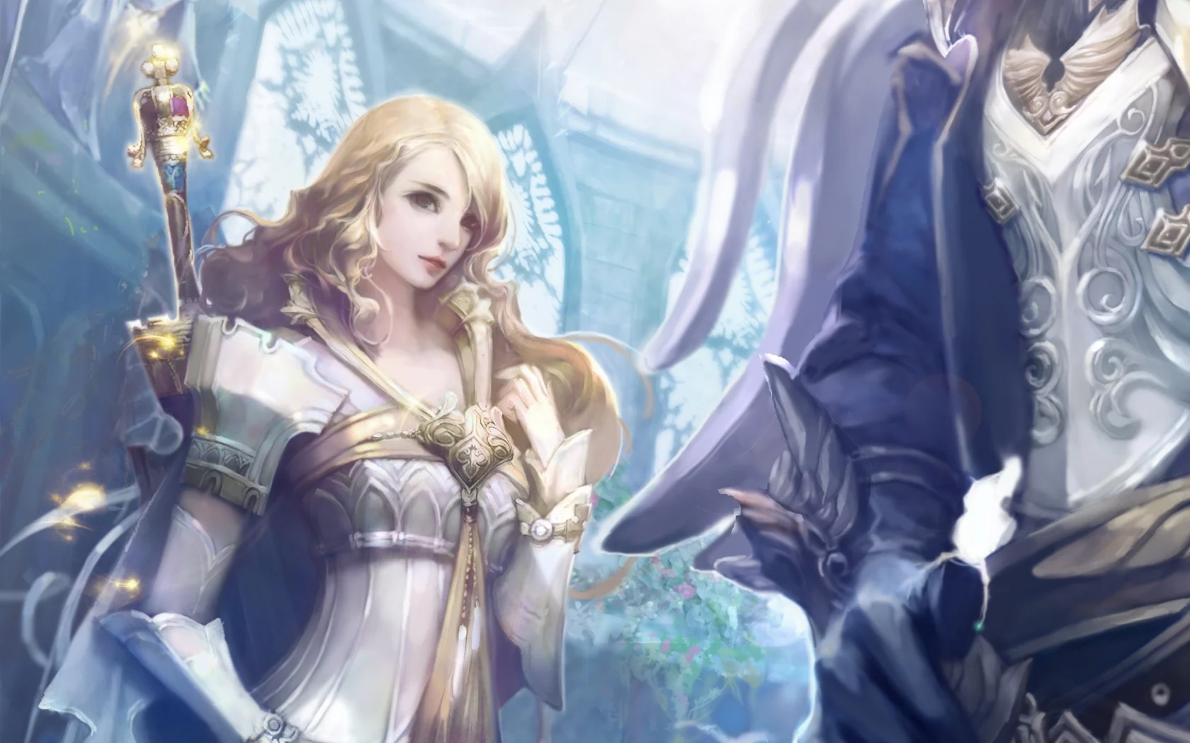 magic, эльф, game wallpapers, elf, aion the tower of eternity, girl, элийцы, fire