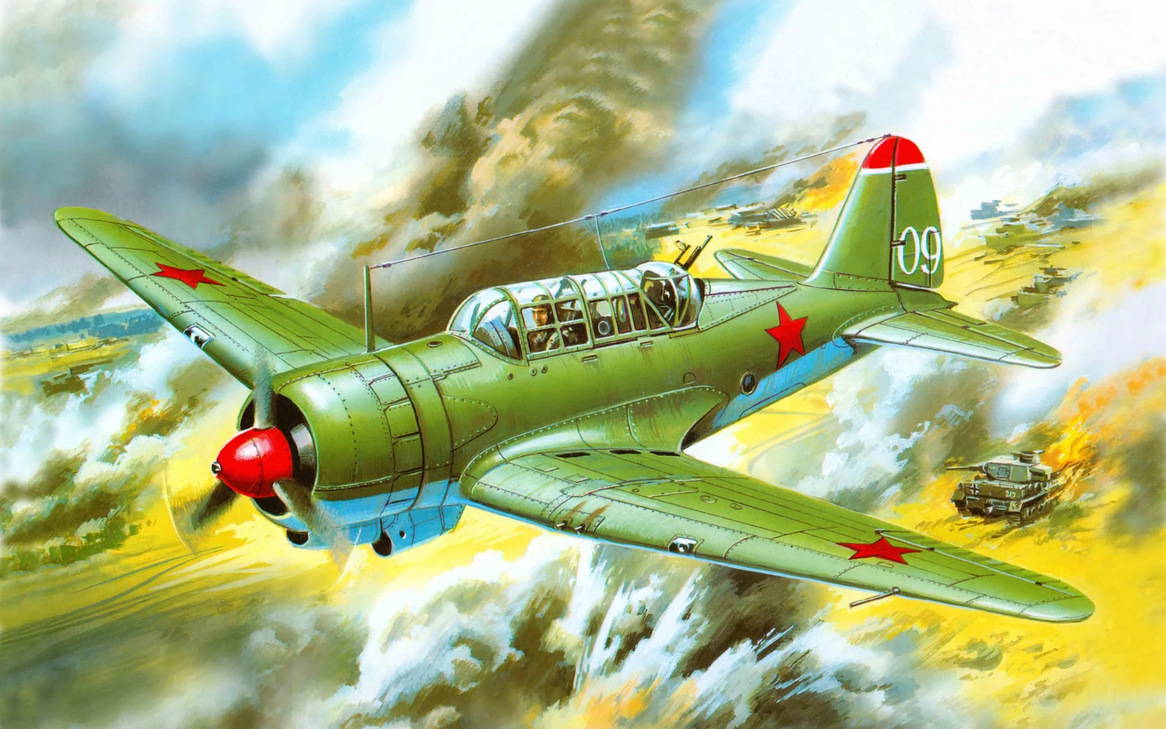 су-2, самолет, ближний, разведчик, и, советский, арт