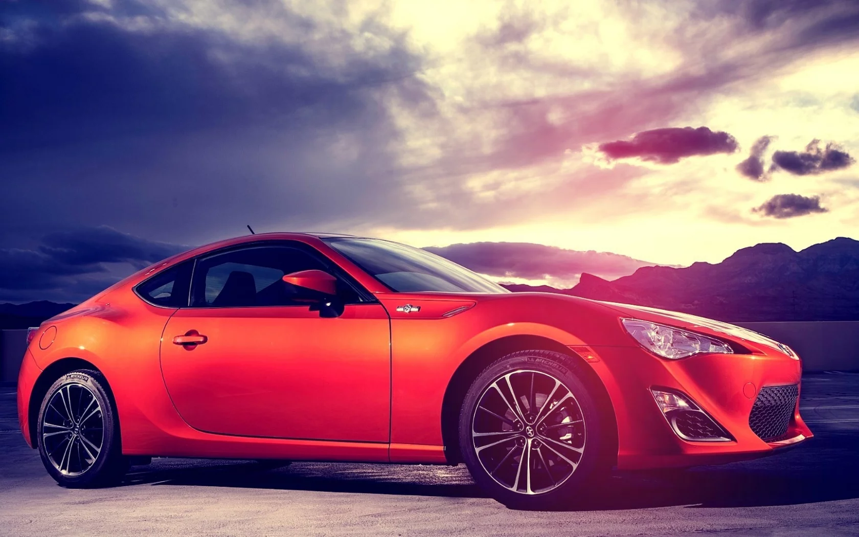 красный, спорткар, subaru brz, субару, car