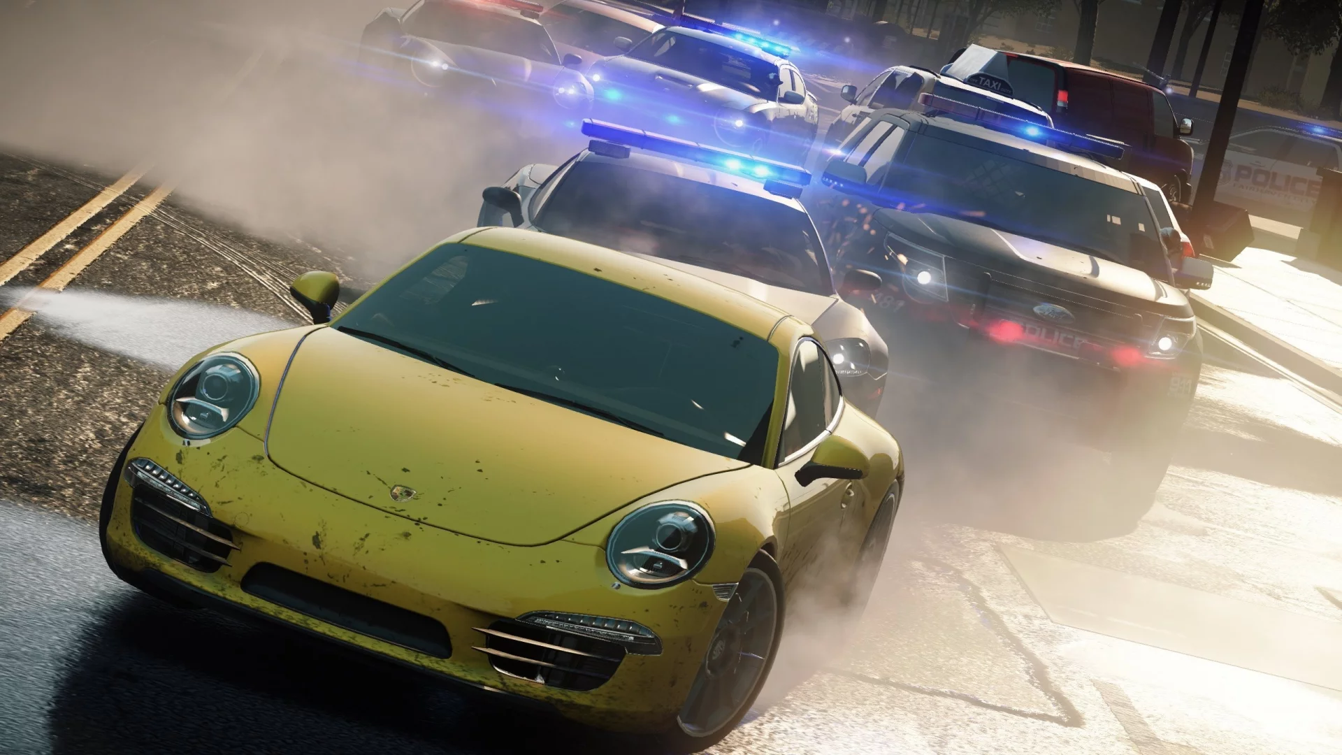 porsche 911, гонка, копы, погоня, город, need for speed most wanted 2012